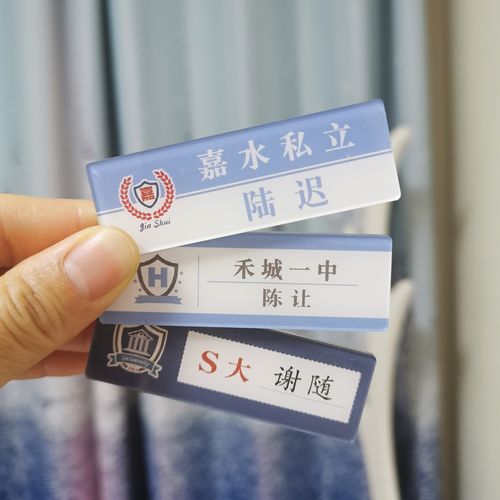 现货小说jk名札段嘉许胸针沈倦谢辞江忍司夜寒陆霆骁程隽高校胸牌