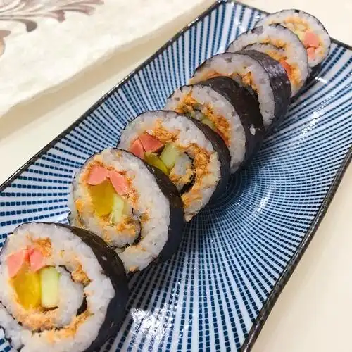 红豆21做的肉松寿司