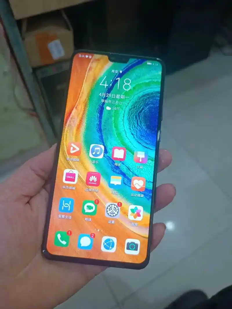 华为mate30 8 128成色还算好,搭载麒麟990绝版 - 抖音