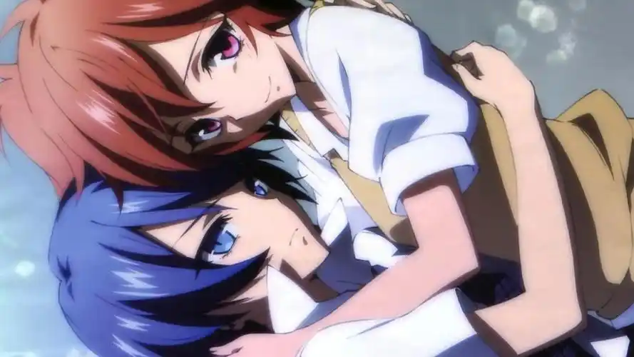 ichinose haru,azuma tokaku,恶魔的谜语,动漫,情侣壁纸