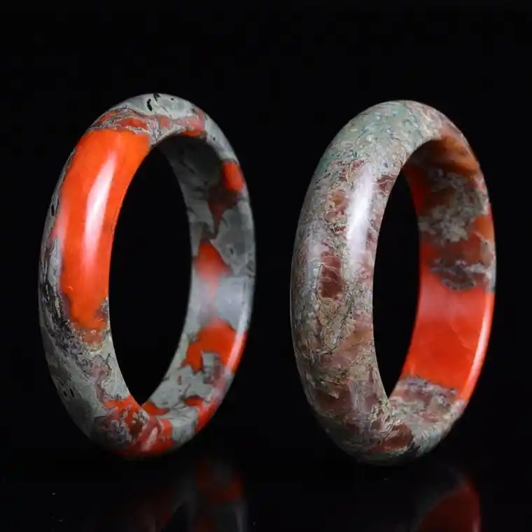 七宝水晶天然保山南红玛瑙铁皮皮包手镯女款手饰