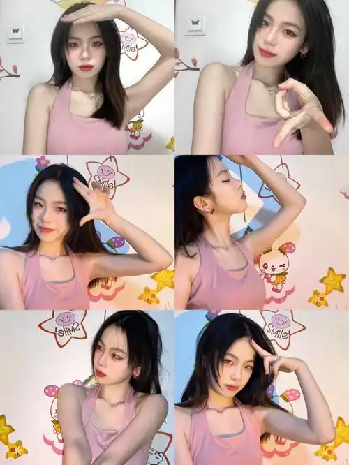 辣妹半身拍照姿势