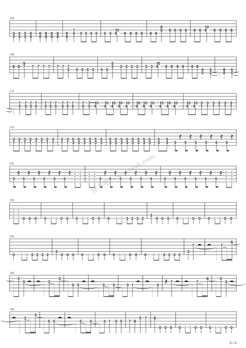 《电影 环太平洋主题曲(pacific rim)》,ramin djawadi(六线谱 吉他谱