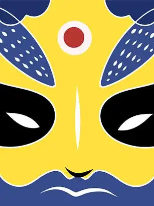 中国风京剧脸谱如来佛祖国潮