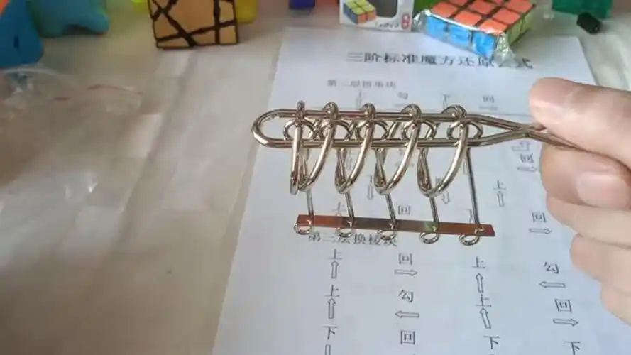 五连环穿法和解法教学教程_腾讯视频