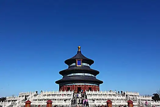 中国,北京,全景,天坛,祈年殿,蓝天,地标,建筑