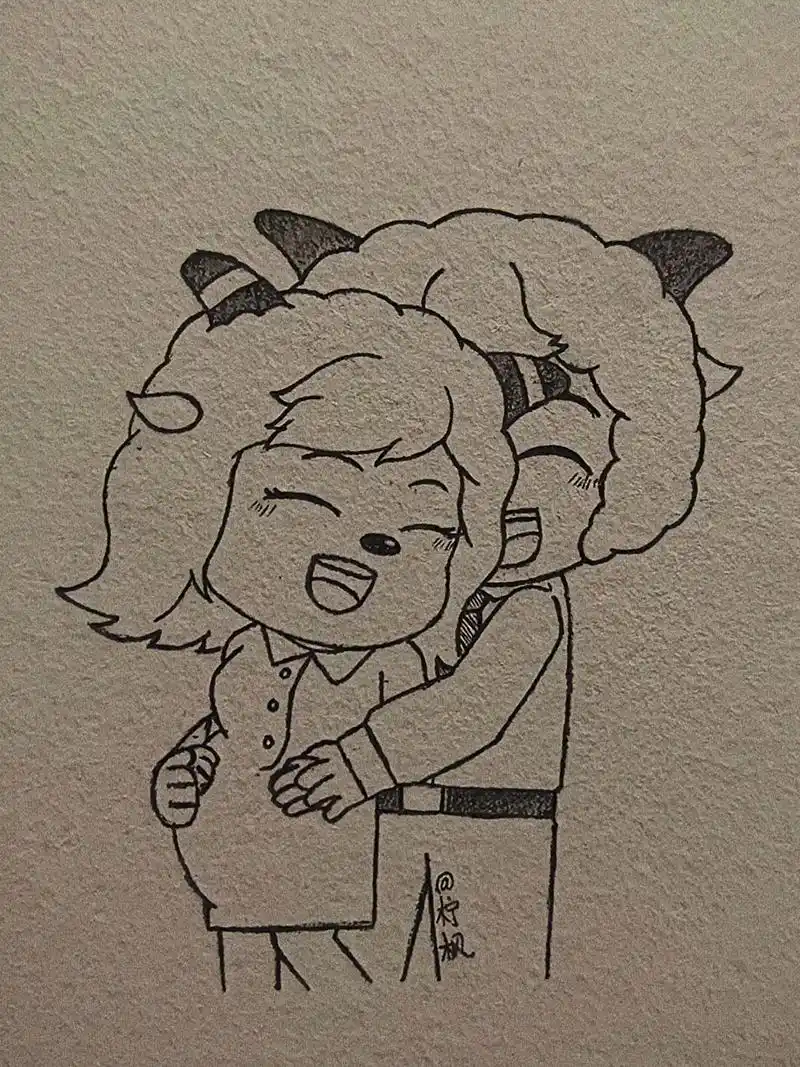 动漫绘画 #过程图 #绘画过程 #简笔画教程 #手绘  #喜羊羊 #美羊羊