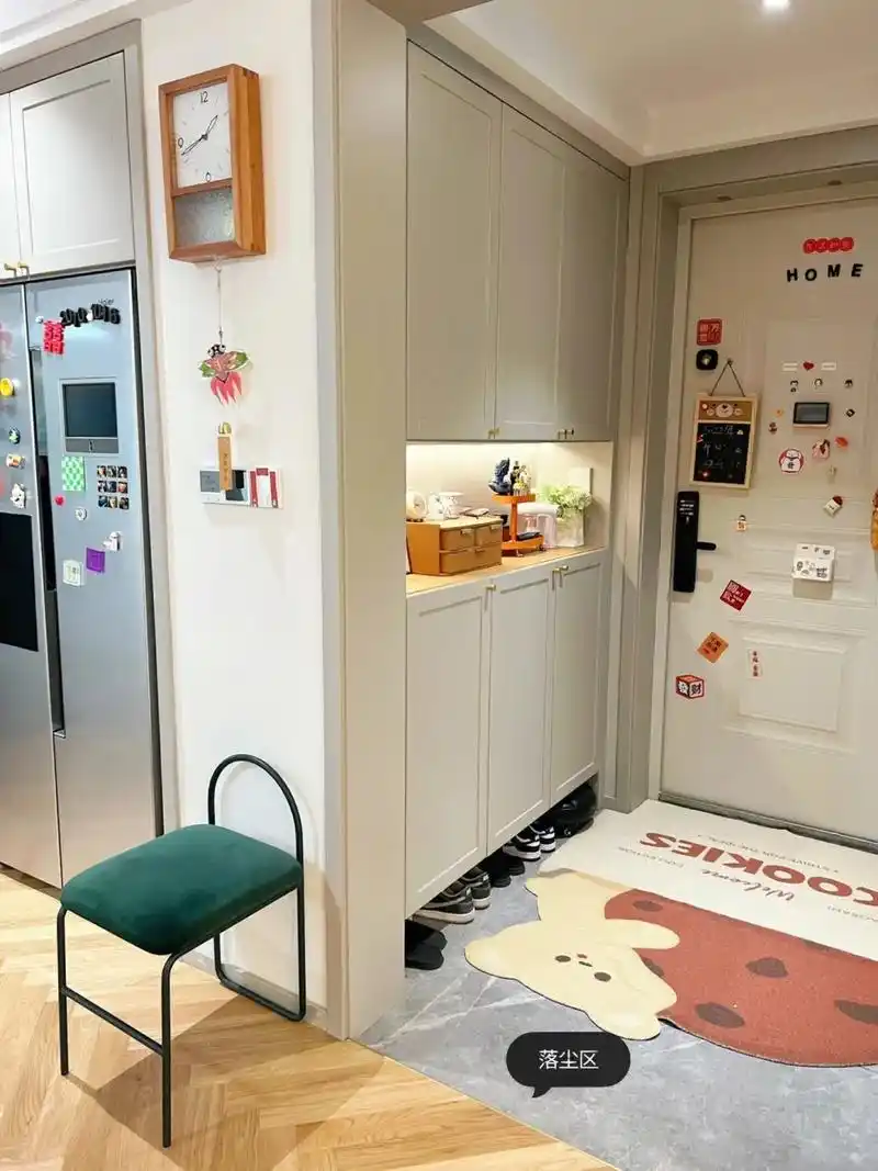 听我说,一平米玄关鞋柜这样装好看又好用75.