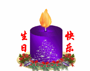 生日快乐蜡烛祝福闪烁鲜花gif动图_动态图_表情包下载_soogif