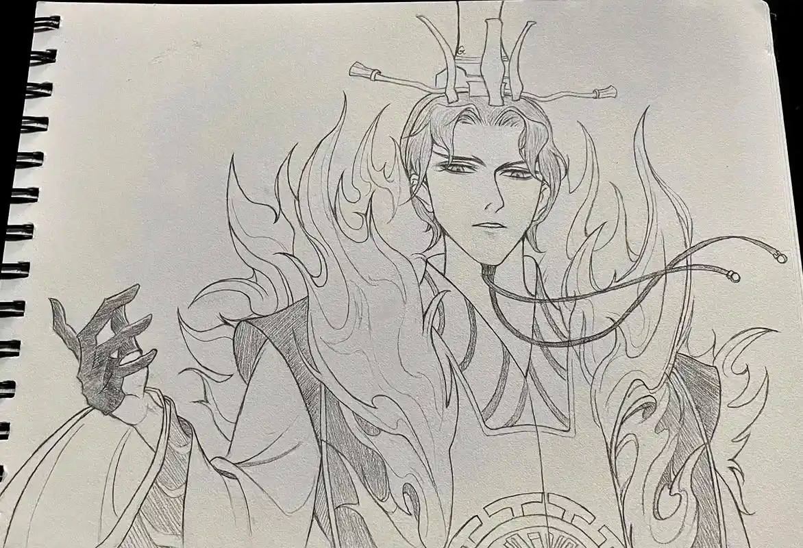 手绘临摹 #忘川风华录嬴政 #秦始皇 朕为始皇帝.后 - 抖音