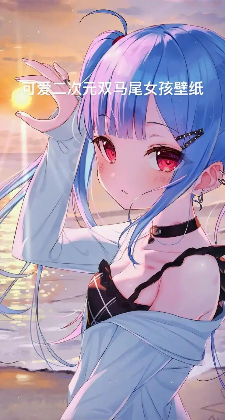 动漫美女壁纸 可爱二次元双马尾女孩壁纸#动漫美女壁纸 #双 - 兑趑