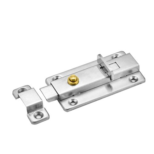 自动弹簧插销锁扣卫生间门扣门栓防盗木门门插明装门销 自动回弹款4寸