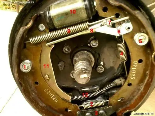 后刹车的自动调整原理