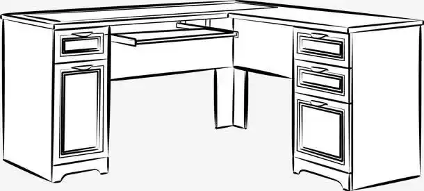 手绘风格家具透视图
