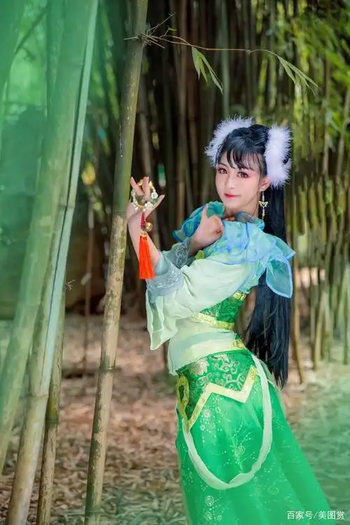 竹林里初代碧瑶·生日贺cosplay古装美女瑶音