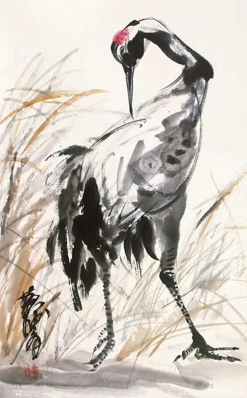 水墨写意白鹤(三十九集),三山,收编.