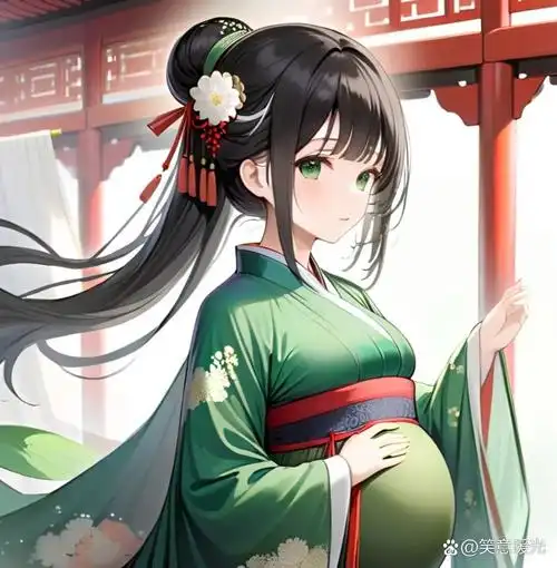 ai二次元孕妇头像(三) 来一场古代之旅,古风孕妇.