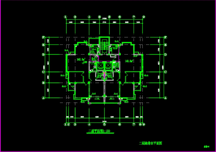 15层普通住宅楼给排水施工图纸免费下载 - 高层建筑给排水图 - 土木