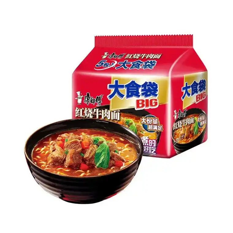 快来试试康师傅big红烧香辣牛肉面!超大食袋装,方便又实惠, - 抖音