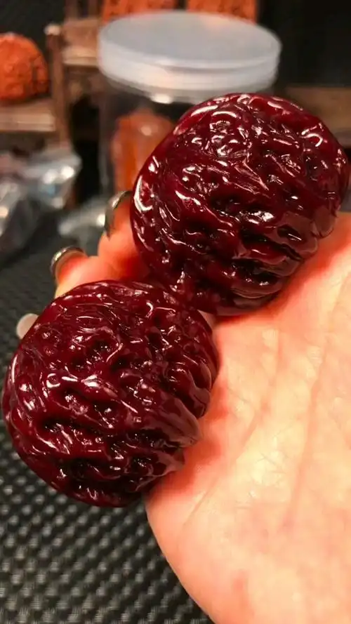 玉化核桃#四座楼狮子头,流水疙瘩纹路