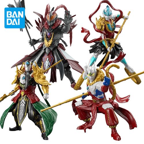 奥特曼英雄传万代关羽赛罗孙悟空银河哪吒刘备战袍奥特曼拼装模型