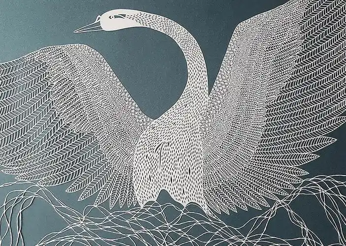 如玻璃花窗般精美切り絵创作67676767日本剪纸艺术家shinobu日本艺术