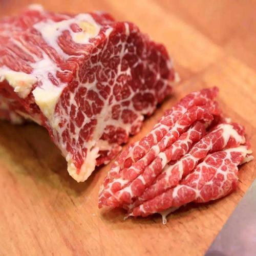 2斤雪花牛肉新鲜脖仁肥牛 散养黄牛整块原切鲜切潮汕火锅烤肉食材