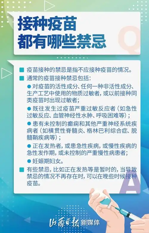 海报丨接种禁忌有哪些接种过程需要注意什么新冠疫苗接种新版问答之二