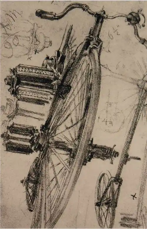 世界著名画家门采尔素描静物作品欣赏