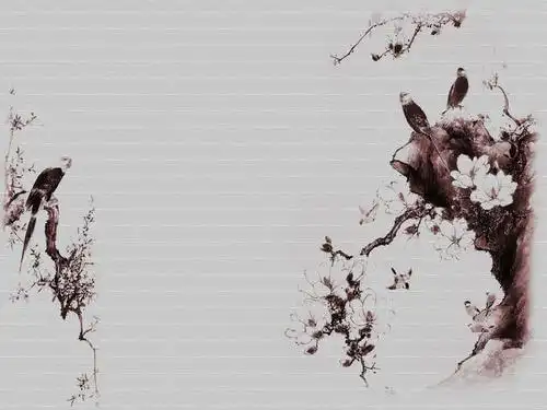 古色古香ppt背景语文ppt