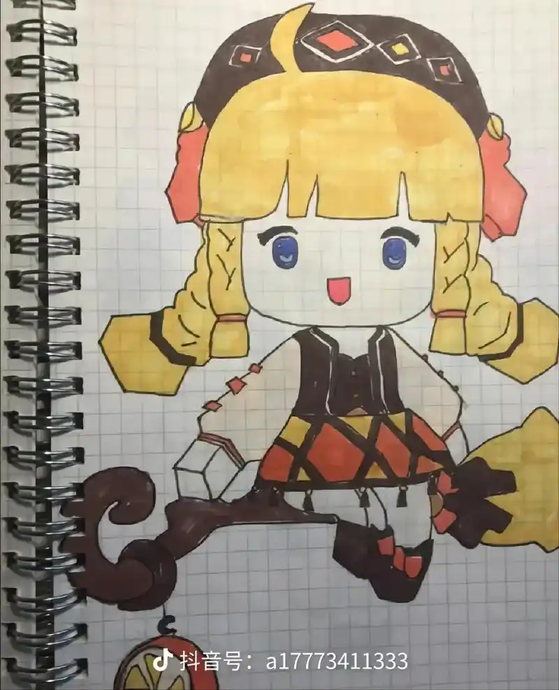 画渣本渣 #日常瞎画 #我在努力 #手绘 #迷你世界  - 抖音