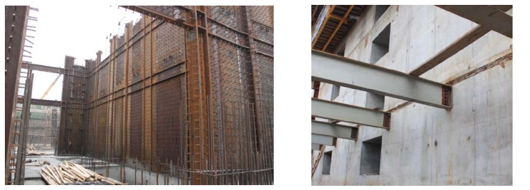 钢板组合剪力墙施工情况