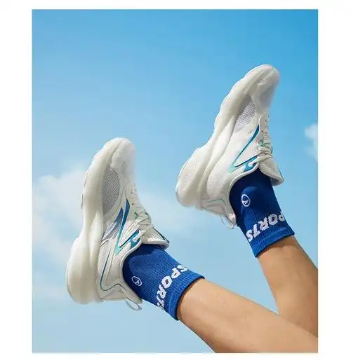 安踏bubble泡泡运动鞋跑步鞋男2021秋季新款网面透气轻便男子跑鞋