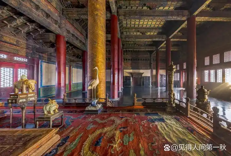 太和殿内 故宫太和殿内高清照片