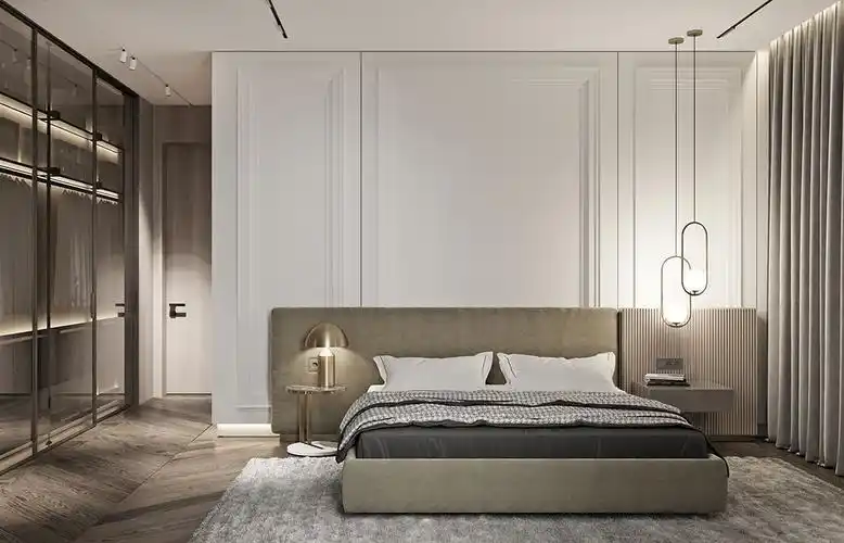 简约轻奢风卧室装修效果图