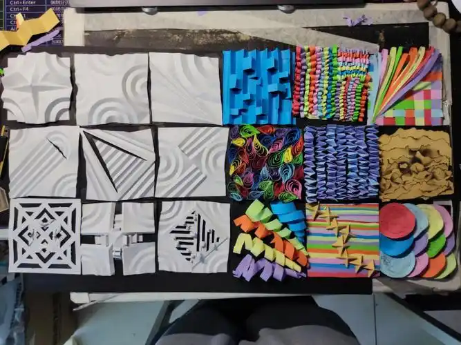 设计基础作业肌理作业半立体构成