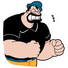 大力水手生气可爱动画握拳gif动图_动态图_表情包下载_soogif