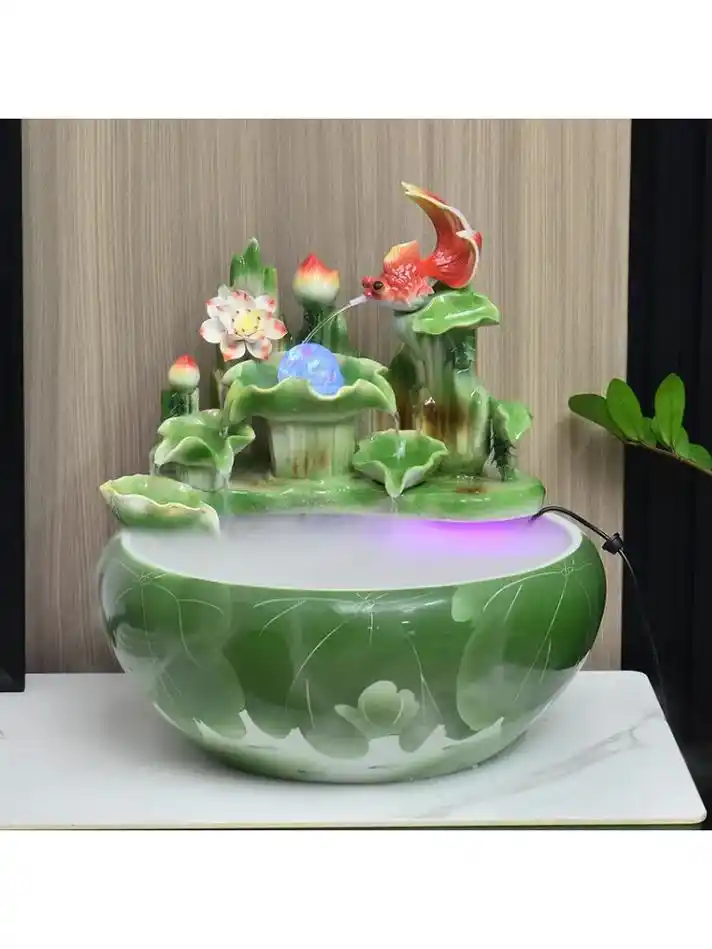 这个手工陶瓷鱼缸真的太美了!