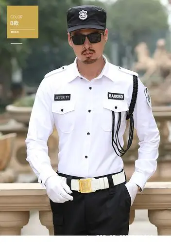 夏季案场男白色长袖短袖保安服礼宾制服新款物业套装形象岗工作服