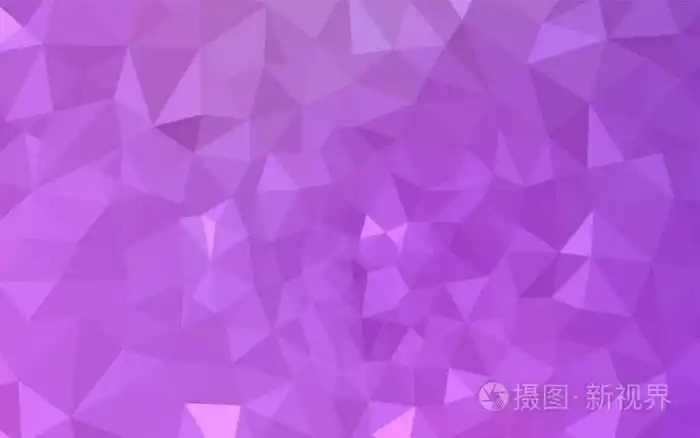 浅紫色矢量低聚平面布局.带渐变的三角形几何样本.背景纹理图案