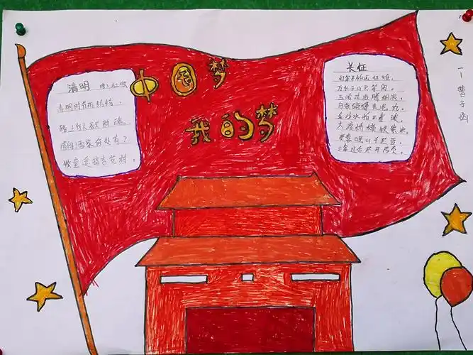 传承红色经典——洇溜镇敦庄子中心小学开展主题手抄报活动