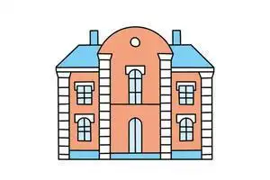 简单豪宅简笔画