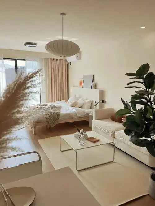 72搭配了一套35平客卧一体00无风格小公寓