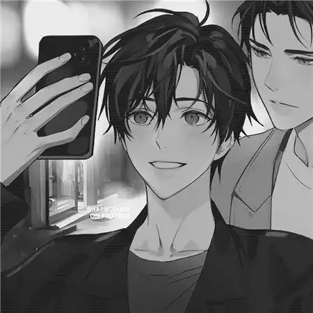 黑白兄弟头像一左一右动漫图片