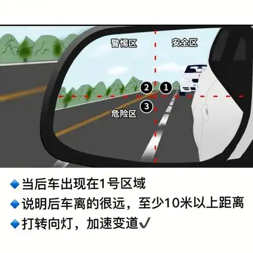 新手女司机不敢变道,主要是不会判断后车距离,不知道什么时候能变道