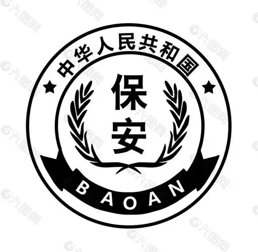 保安图标标志徽章