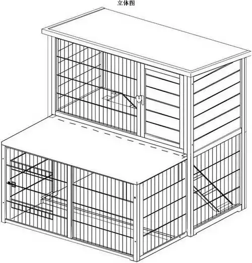 本外观设计产品的名称:兔笼(jwr208s).2.