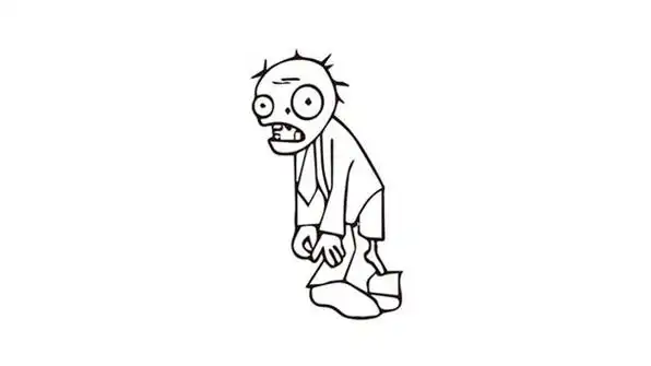 僵尸简笔画怎么画