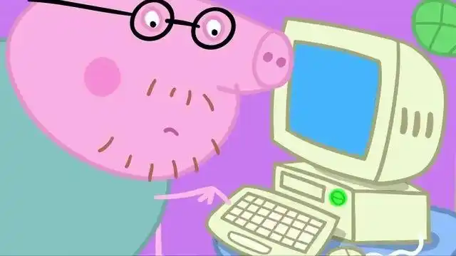 小猪佩奇:猪爸爸重启一下电脑就好了电脑是一件很不容易坏的电器