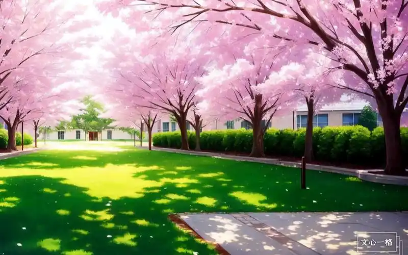 ai作图 二次元背景图集 校园
